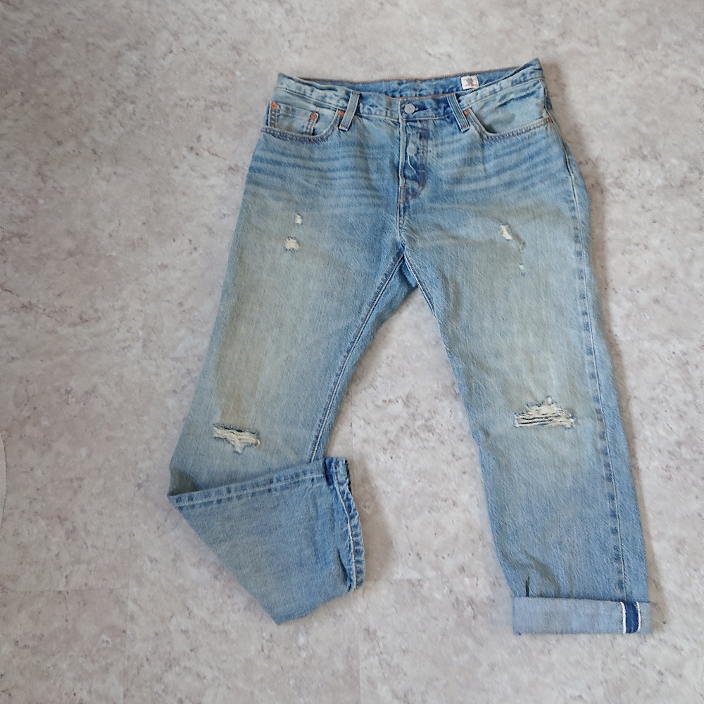 Levi's selvedge 501 CT White Oak Cone denim jeans